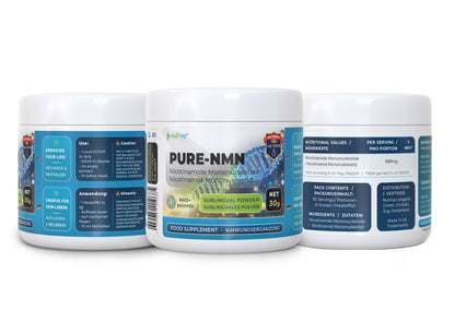 Nutriop Longevity® PURE-NMN Nicotinamide Mononucleotide Extreme Potency sublingual powder -30 grams-1