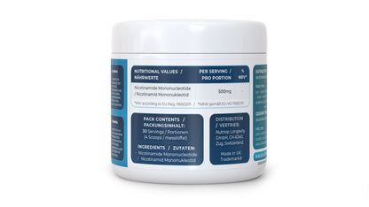 Nutriop Longevity® PURE-NMN Nicotinamide Mononucleotide Extreme Potency sublingual powder -15 grams-3